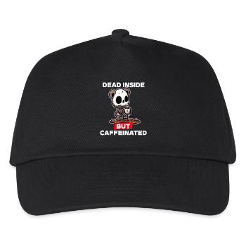 Dead inside but caffeinated - Kids’ Baseball Cap - black - Front