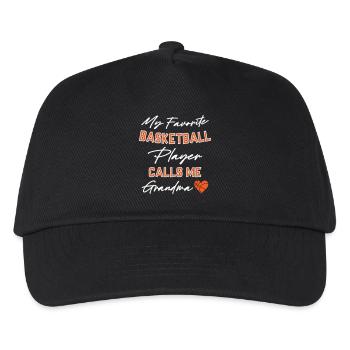 My favorite Basket ball player call me Grandma - Kinder Basecap - Schwarz - Vorne