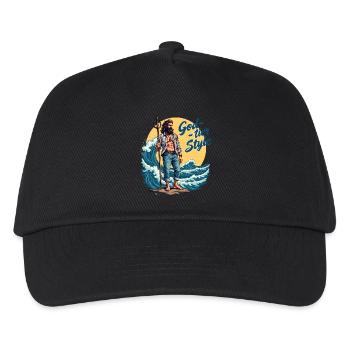 God Tier Style - Hipster Poseidon - Kids’ Baseball Cap - black - Front