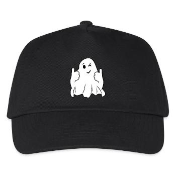 Winking ghost - Kids’ Baseball Cap - black - Front