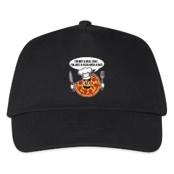 Pizza Chef Humour T-Shirt - Kids’ Baseball Cap - black - Front