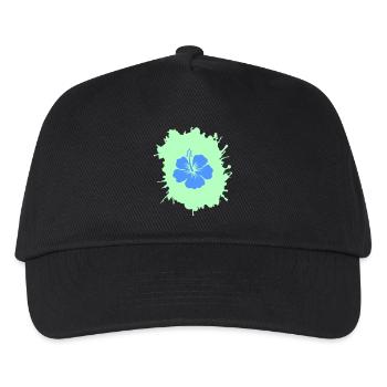 Hibiscus blobs - Kids’ Baseball Cap - black - Front