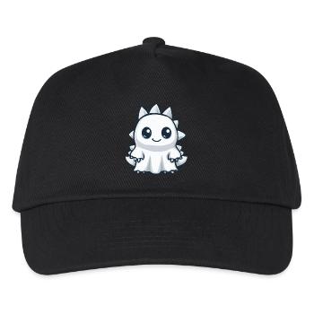 Dinosaur Stegosaurus Halloween Ghost - Kids’ Baseball Cap - black - Front