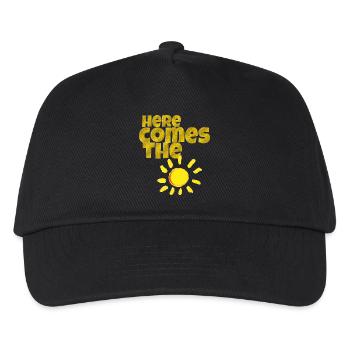 here comes the sun - Kids’ Baseball Cap - black - Front