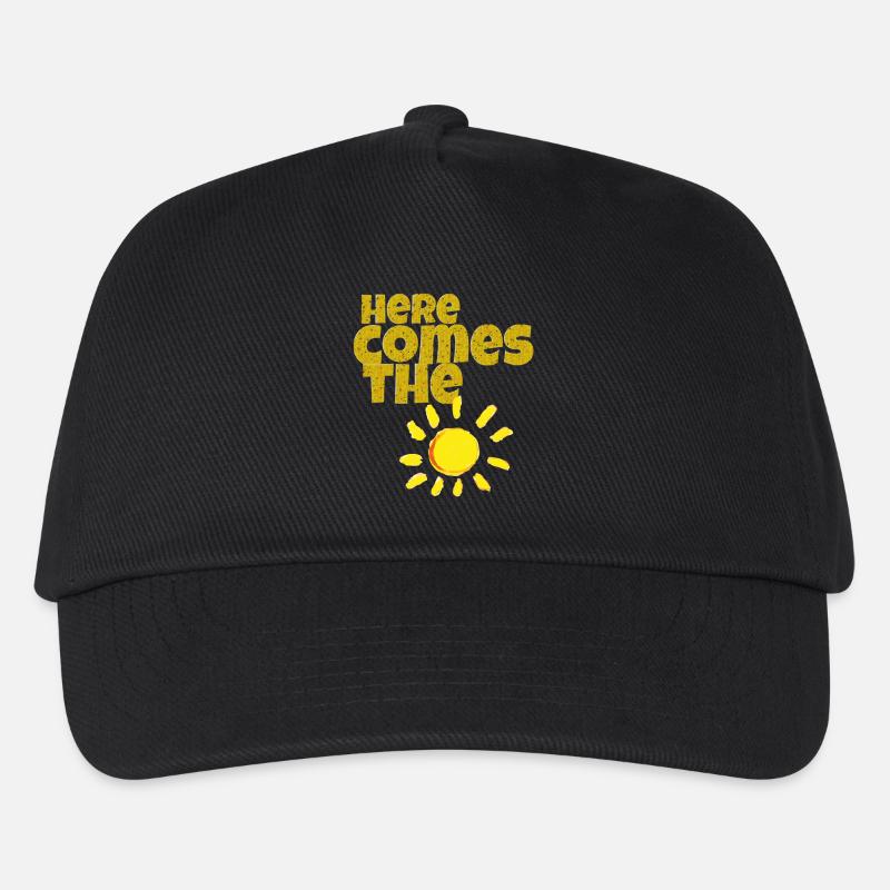 here comes the sun - Kinder Basecap - Schwarz