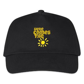 here comes the sun - Kids’ Baseball Cap - black - Front