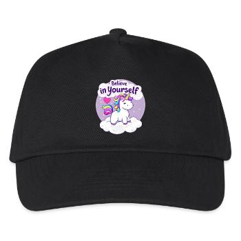 Croyez en vous-même Licorne Fantasy Art pour - Casquette de baseball Enfant - noir - Devant
