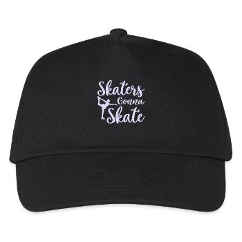 Skating Skates Gonna Skate - Kinder Basecap - Schwarz - Vorne