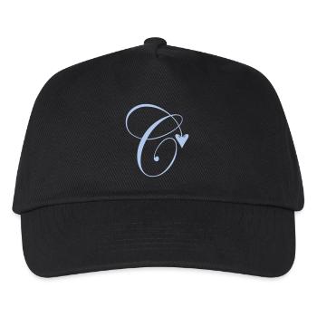 Monogram C Heart Vine - Kids’ Baseball Cap - black - Front