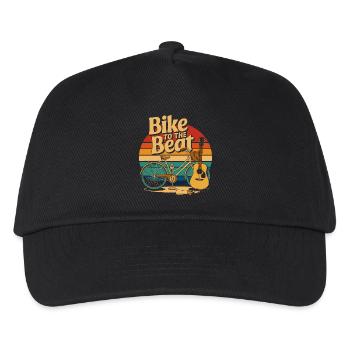 Bike to the Beat - Kids’ Baseball Cap - black - Front