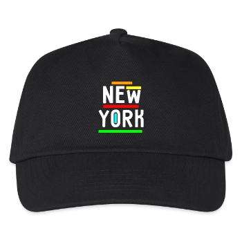 New York - Funny Colorful - USA - America - NYC - Kids’ Baseball Cap - black - Front