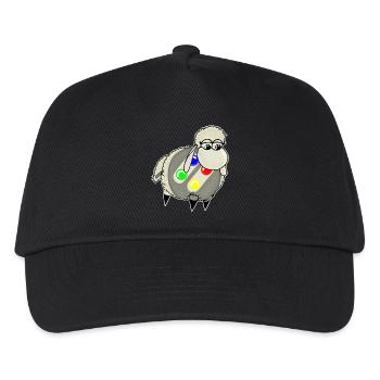 Wolly Sheepling Retro Pad - Kids’ Baseball Cap - black - Front