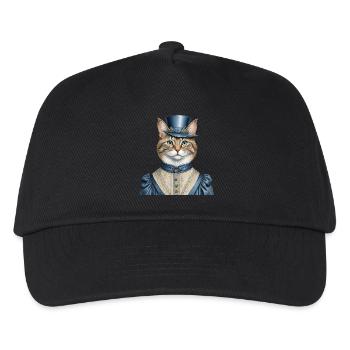 Madam cat - Kids’ Baseball Cap - black - Front
