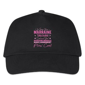 Godmother tattooed like a normal godmother - Kids’ Baseball Cap - black - Front