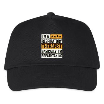Respiratory Therapist I'm Breathtaking 10 - Kinder Basecap - Schwarz - Vorne