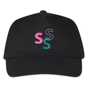 S Initial - Kids’ Baseball Cap - black - Front