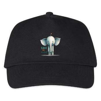 Save the wild !! - Kinder Basecap - Schwarz - Vorne