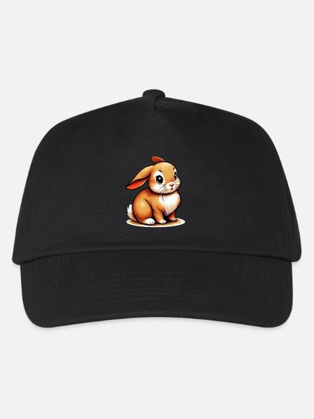 Kaninchen - Kinder Basecap - Schwarz