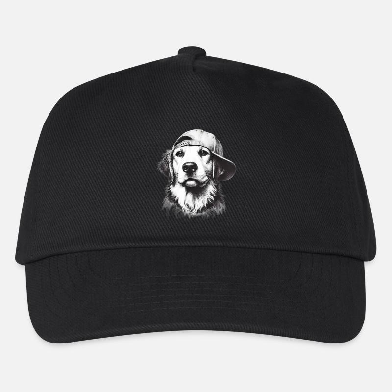 Hund - Kinder Basecap - Schwarz