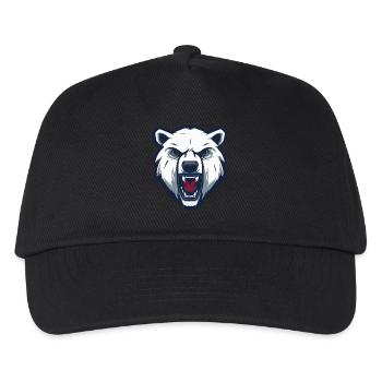 eisbär - Kinder Basecap - Schwarz - Vorne