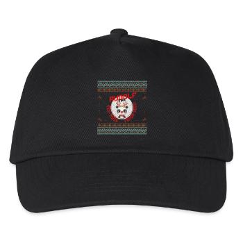 "Rudolf the Red-Nose Panda-Deer!" - Kinder Basecap - Schwarz - Vorne