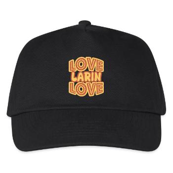First name Larin - Kids’ Baseball Cap - black - Front