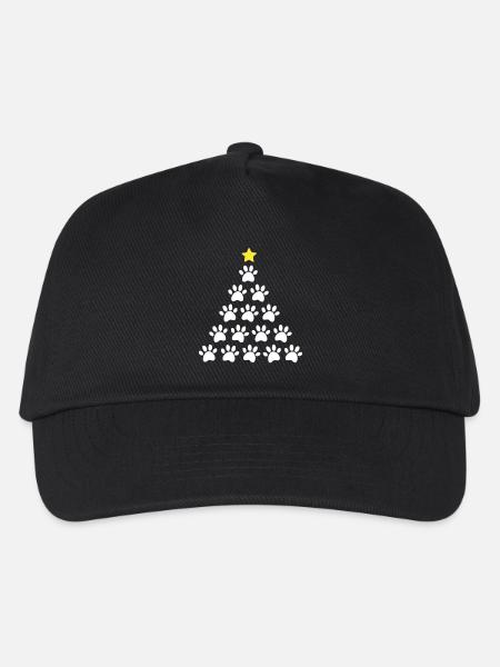 Weihnachtsbaum Pfote - Kinder Basecap - Schwarz