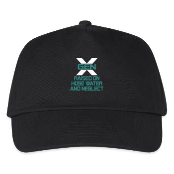 Gen X Raised On Hose Water And Neglect - Kids’ Baseball Cap - black - Front
