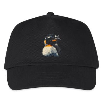 Penguin Cool Sunglasses Animals Animal - Kids’ Baseball Cap - black - Front