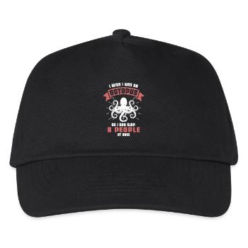 Ich Wünschte Ich Wäre Ein Oktopus Um 8 Leute - Kinder Basecap - Schwarz - Vorne