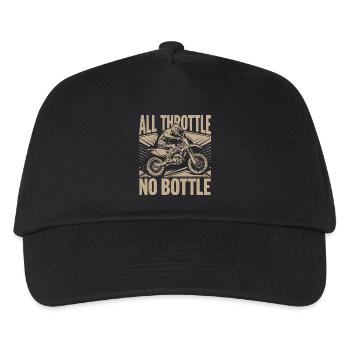 Adrénaline et vitesse en motocross - Casquette de baseball Enfant - noir - Devant