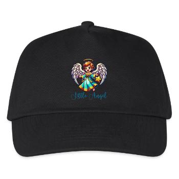 ange - Casquette de baseball Enfant - noir - Devant