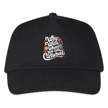 Turnen Turner Gymnastik - Kinder Basecap - Schwarz - Vorne