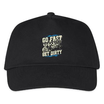 Ride Fast, Get Dirty - Motocross Saying - Kids’ Baseball Cap - black - Front