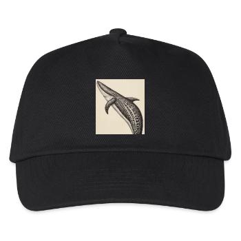 Anatomie de la baleine - Casquette de baseball Enfant - noir - Devant