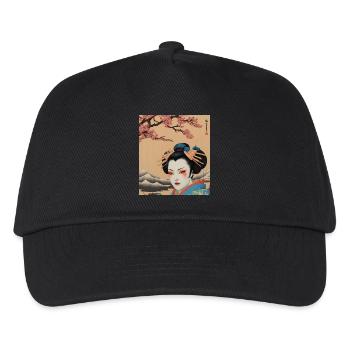 Traditionelle japanische Geisha-Kunstwerke - Kinder Basecap - Schwarz - Vorne