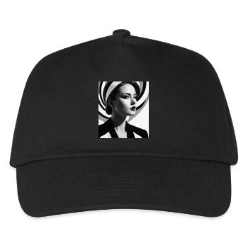Portrait d’op-art - Casquette de baseball Enfant - noir - Devant