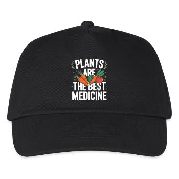 Vegetarian Vegan Veggie Vegetarian - Kids’ Baseball Cap - black - Front