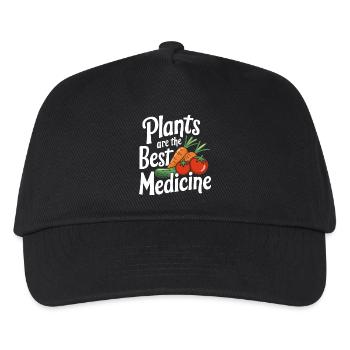 Vegetarian Vegan Veggie Vegetarian - Kids’ Baseball Cap - black - Front