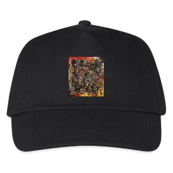 Abstract - Kids’ Baseball Cap - black - Front