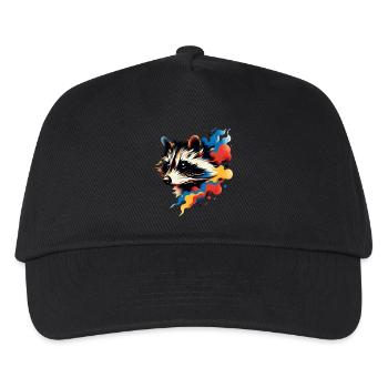 Sky Raccoon - Kinder Basecap - Schwarz - Vorne