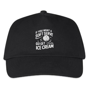Volleyball Spieler Beach Volleyball Volleyballer - Kinder Basecap - Schwarz - Vorne