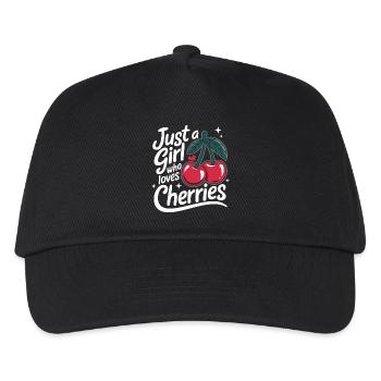 Cherries Cherries Fruits Food - Kids’ Baseball Cap - black - Front