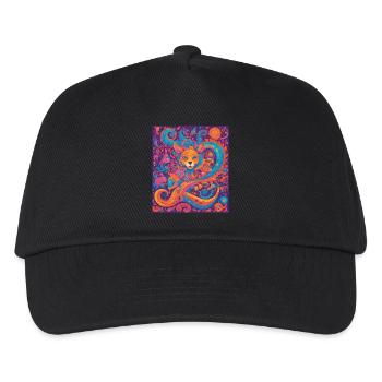 Une créature fantastique dans un monde coloréFantast - Casquette de baseball Enfant - noir - Devant