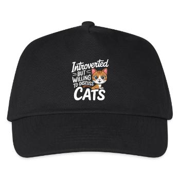 Introvertierter asozialer introvertierter - Kinder Basecap - Schwarz - Vorne