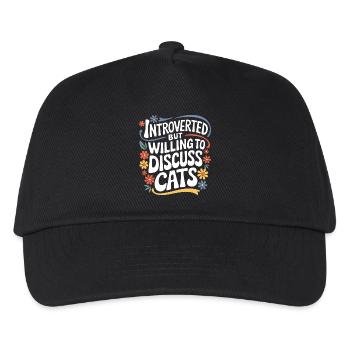 Introvertierter asozialer introvertierter - Kinder Basecap - Schwarz - Vorne
