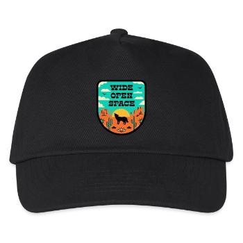 Desert in retro style - Kids’ Baseball Cap - black - Front