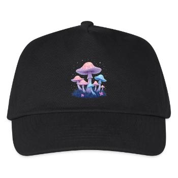 Magic Mushrooms - Mystical Forest Art - Kids’ Baseball Cap - black - Front