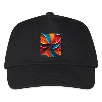 Colorful abstract paperColorful abstract with - Kids’ Baseball Cap - black - Front
