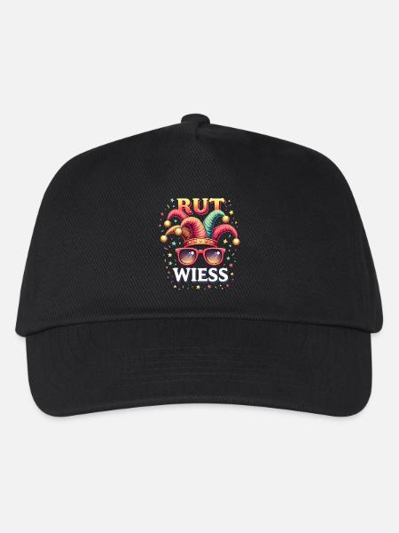 Köln Rut und Wiess - Karneval Outfit - Kinder Basecap - Schwarz